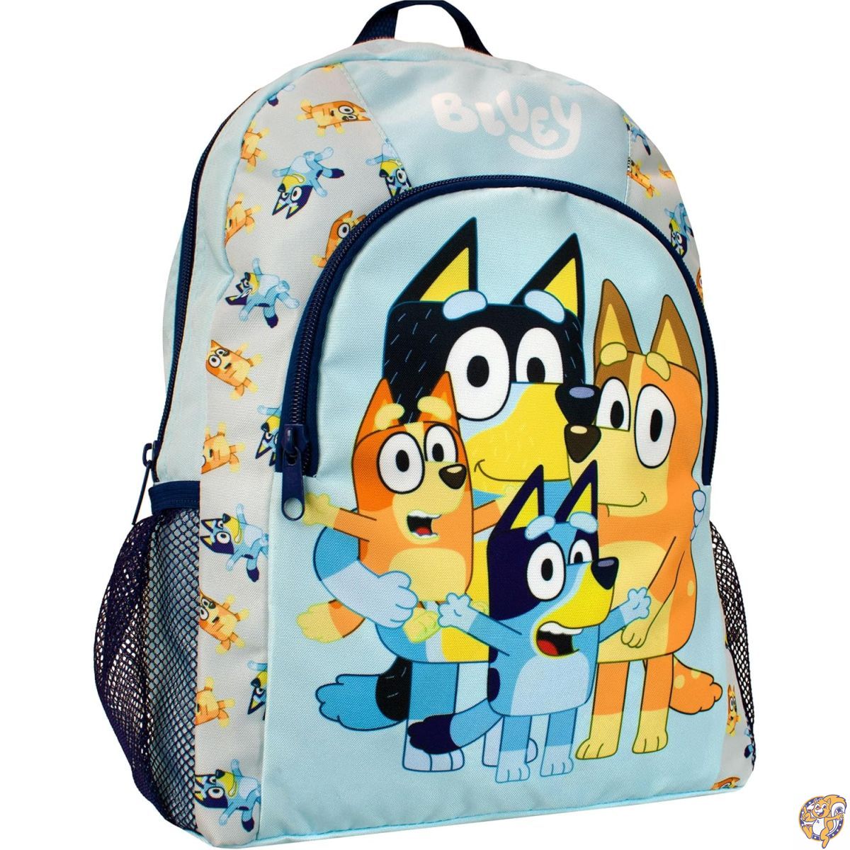 Bluey キッズ バックパック ビンゴ バンディット チリ スクールバッグ ブルー, One Size, リュックサックバックパック