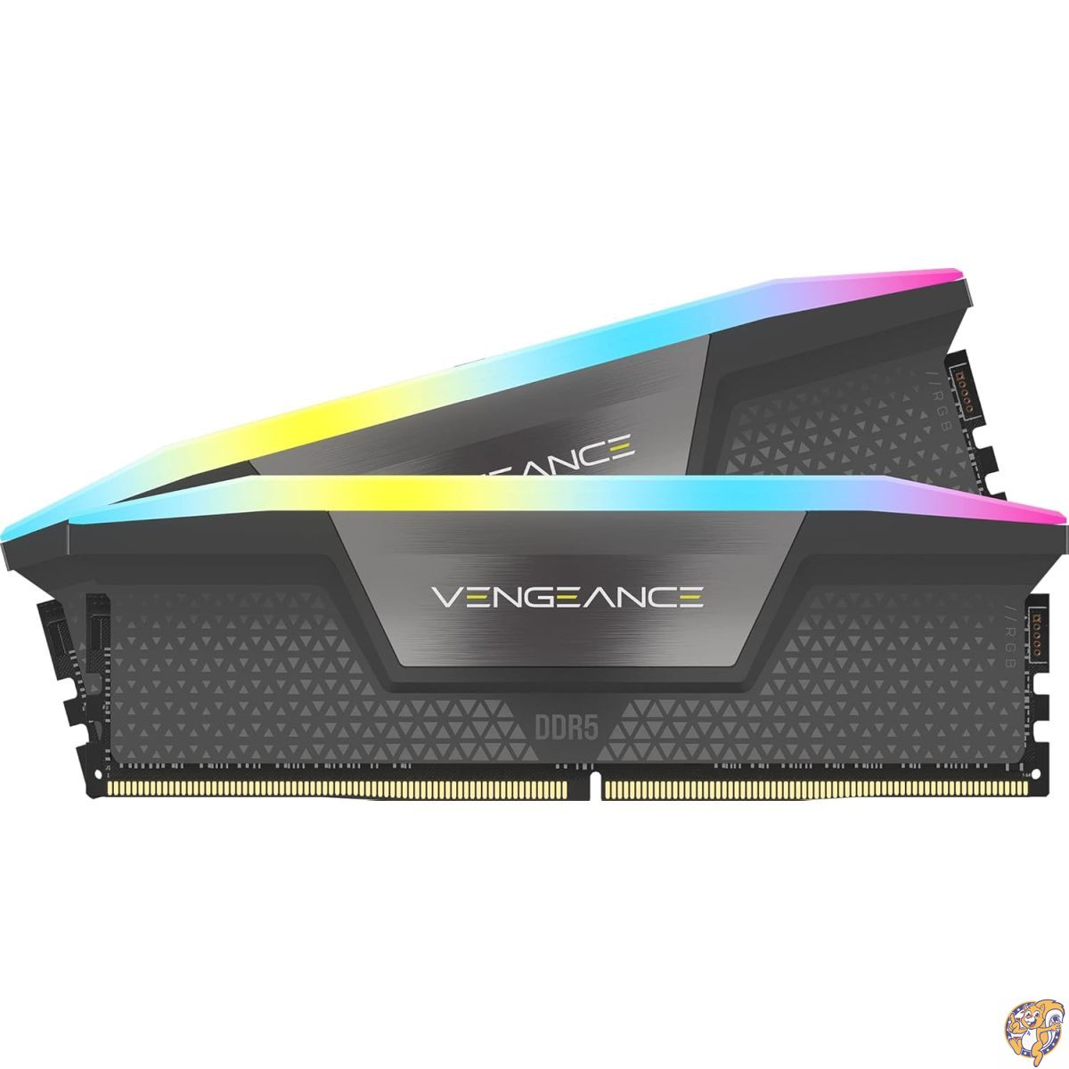 【クーポン配信中】CORSAIR DDR5-6000MHz デスクトップPC用メモリVENGEANCE RGB DDR5シリーズ AMD EXPO & Intel XMP メモリキット96GB ブラック [48GB×2枚] CMH96GX5M2E6000Z36