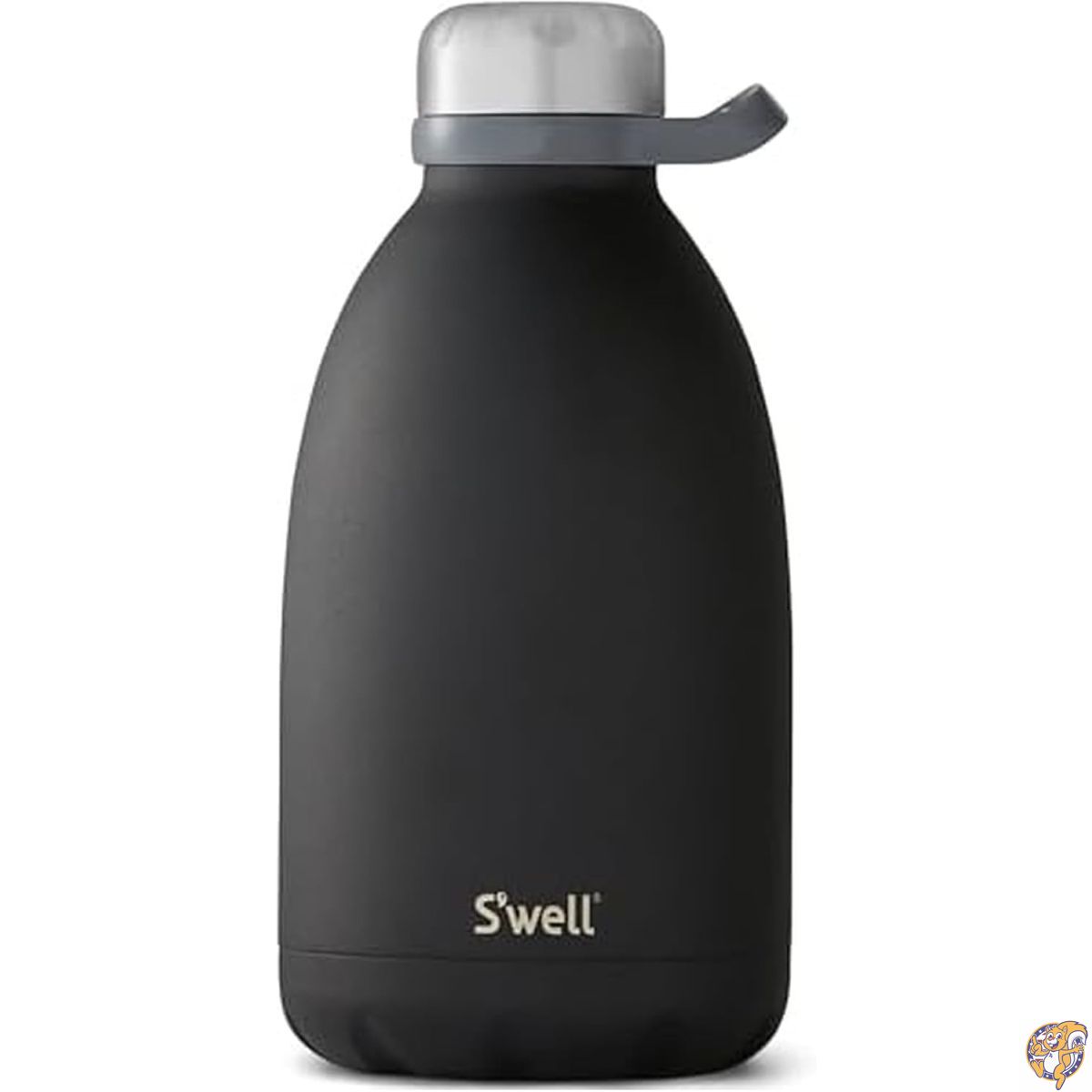 【クーポン配信中】S'well ステンレススチール ローマーボトル 64オンス オニキス 3層真空断熱容器 飲み物を72時間冷たく保ち、24時間保温、BPAフリー。