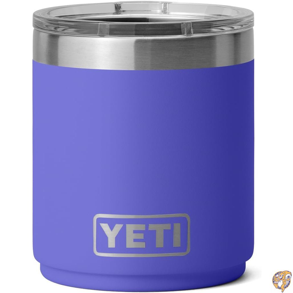 【クーポン配信中】YETI (イエティ) Rambler 10オンス 積み重ね可能 ローボール 2.0 真空断熱 ステンレススチール マグスライダー蓋付き ウルトラマリンバイオレット