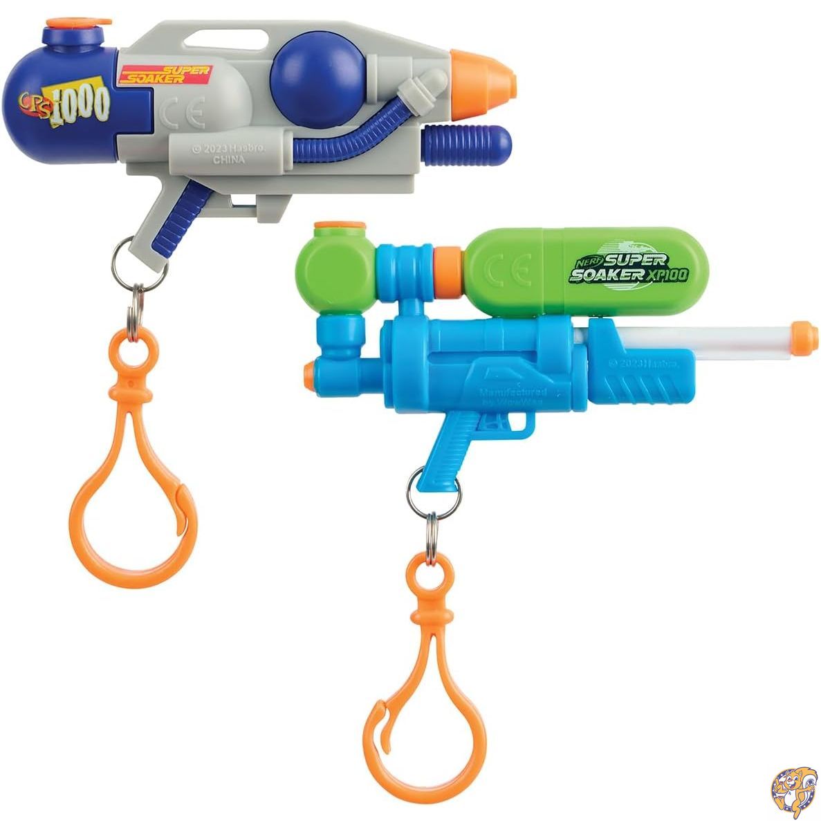 【ポイント2倍!15日】NERF スーパーソーカー ナノブラスター キーチェーン付き - 2個パック ミニウォーターガン 18フィートの範囲 大規模な戦い用