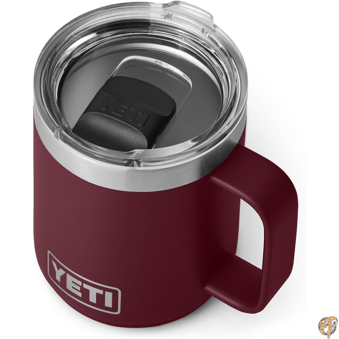 【クーポン配信中】Rambler 10 oz Stackable Mug, Vacuum Insulated, Stainless Steel with MagSlider Lid, Wild Vine Red｜パームスアメリカ