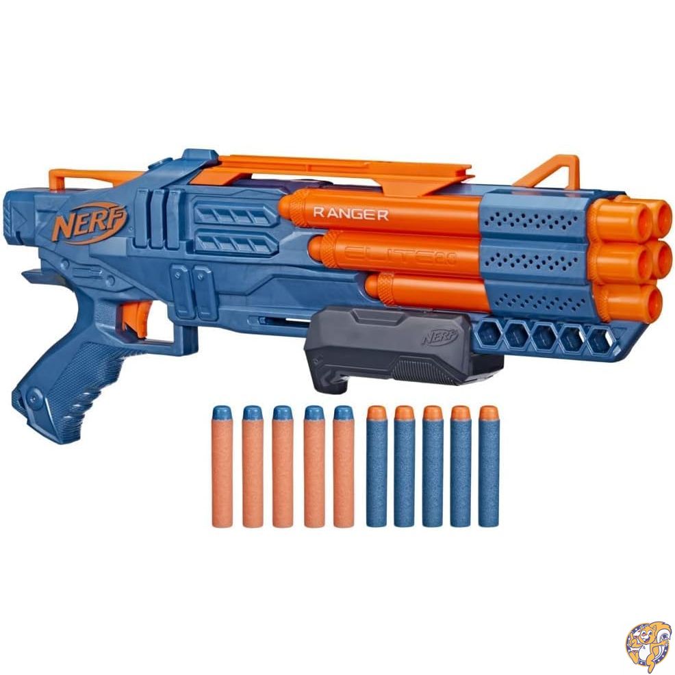 【クーポン配信中】Nerf Elite 2.0 Ranger PD-5 ブラスター バレルブラスト 5本 ナーフエリートダーツ10本 使いやすい ダーツ収納 ポンプアクション｜パームスアメリカ