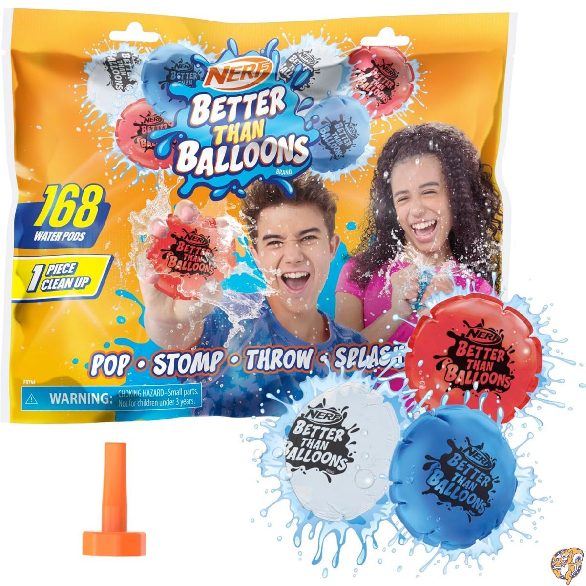 NERF Better Than Balloon 水のおもちゃ 168個のポッド お手入れ簡単 たくさんの遊び方 裏庭で水遊び 子供へのギフトに