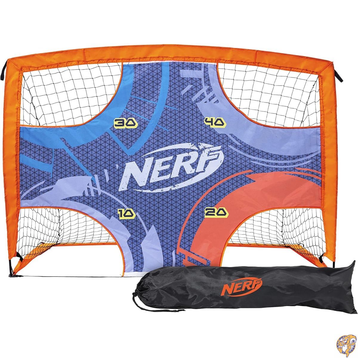 【クーポン配信中】NERF キッズ ミニサッカーゴール + シューティングターゲット - プロショット ポータブル ポップアップサッカーゴール 組み込みターゲット付き 2イン1ゴール｜パームスアメリカ
