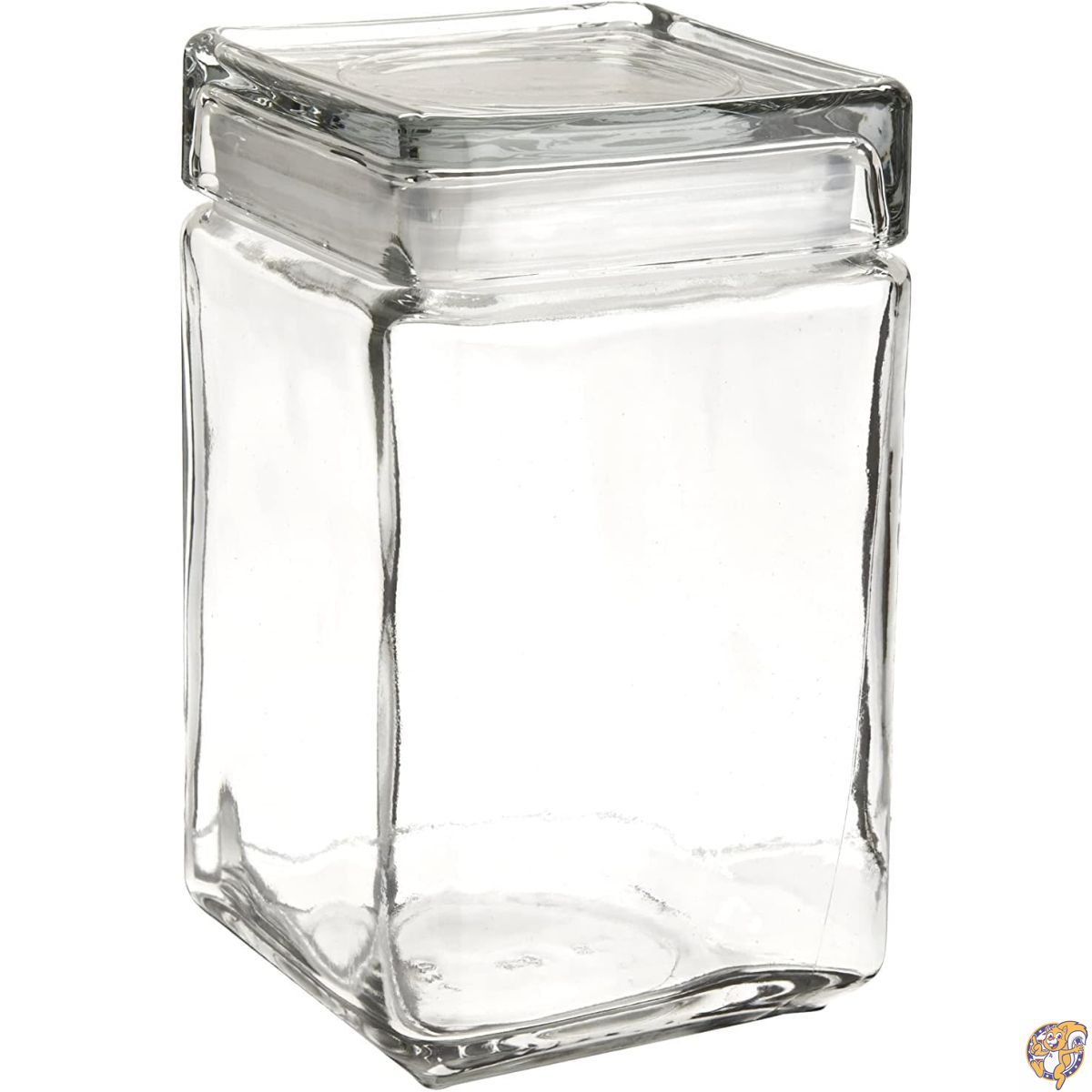 Anchor Hocking 1.5 Quart Stackable Glass Jar With Metal Lid 85588R - Pack of 4