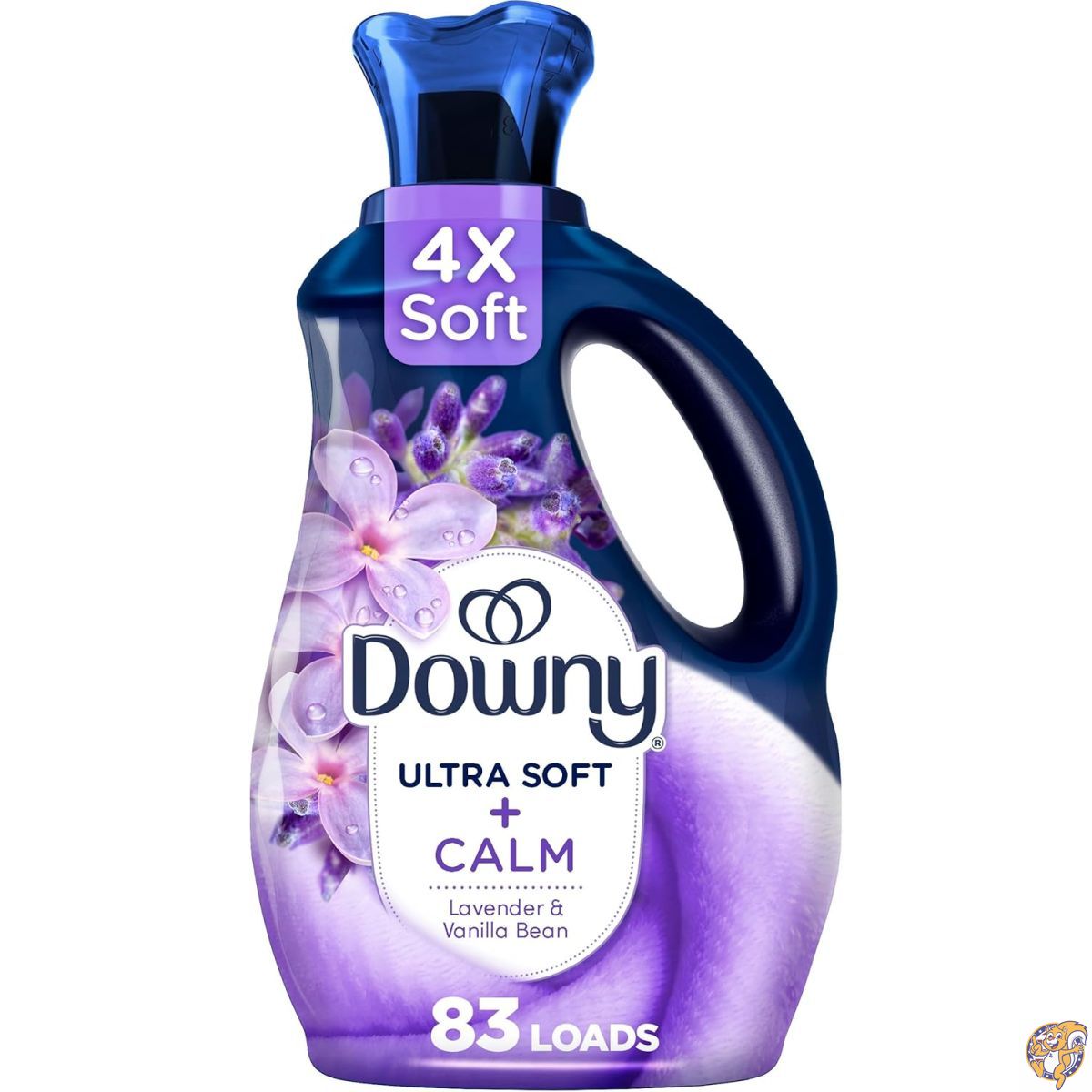 【クーポン配信中】Downy ウルトラソフト柔軟剤リキッド、カーム、ラベンダー、バニラビーン、50液量オンス 83回分