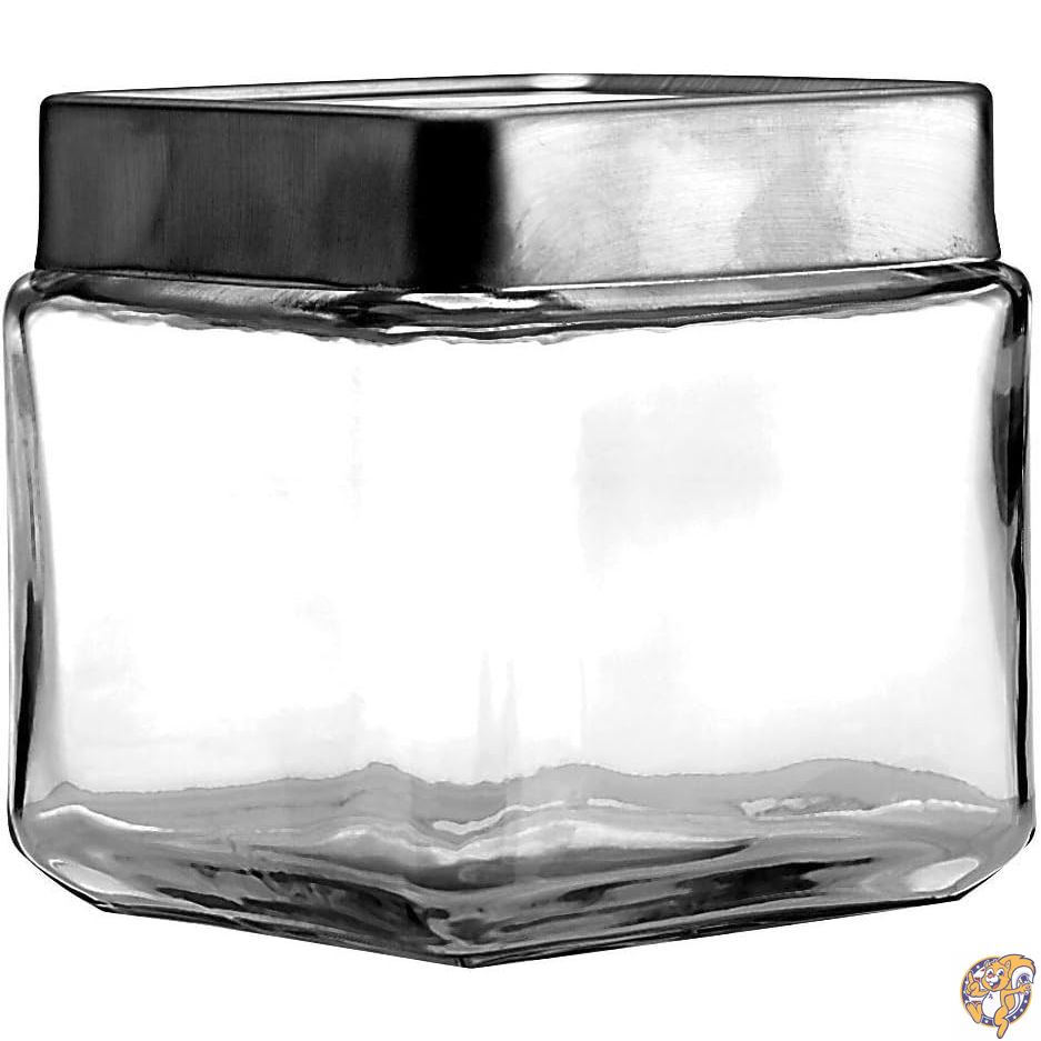 【クーポン配信中】Anchor Hocking 1-Quart Stackable Jars with Brushed Aluminum Lid, Set of 6 by｜パームスアメリカ