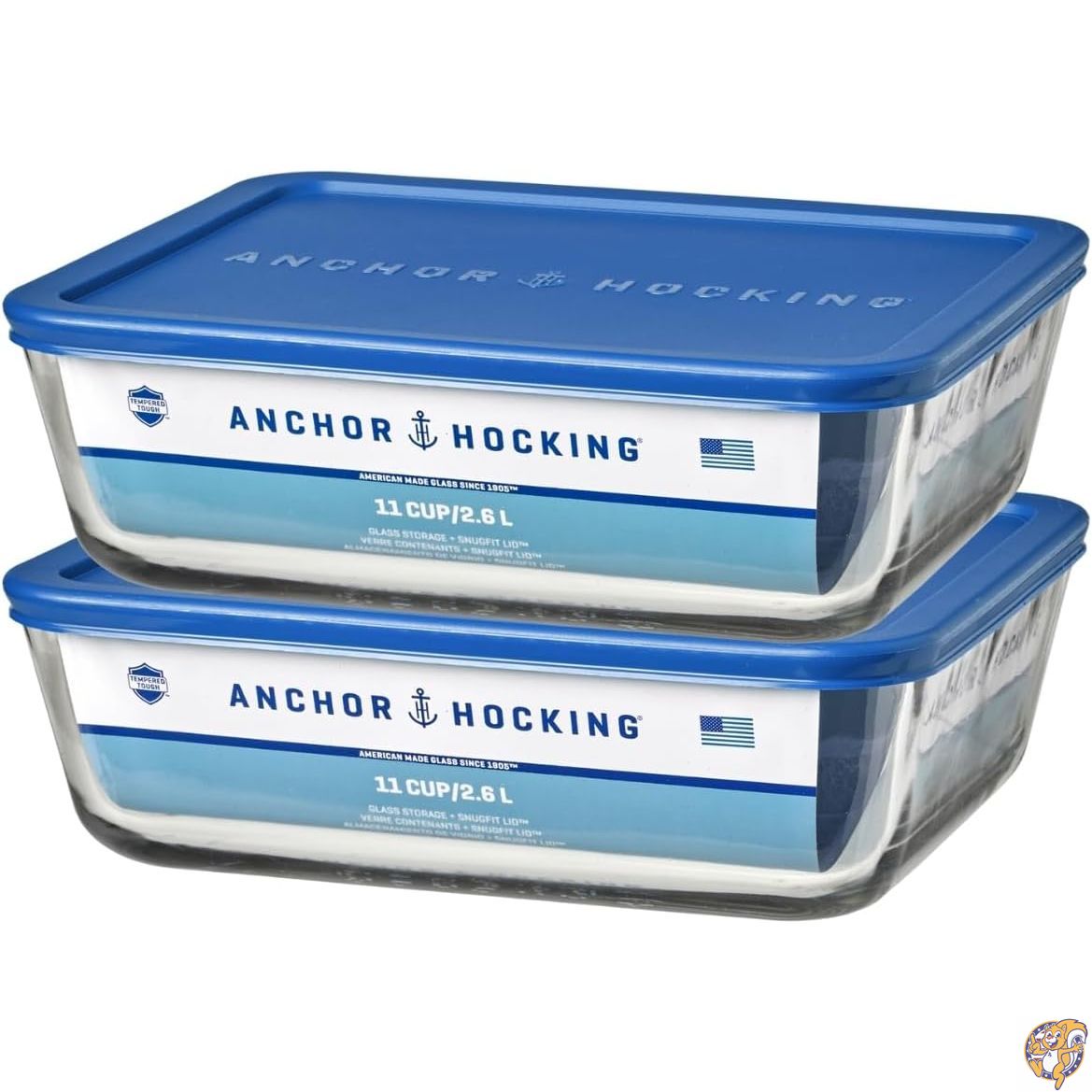 楽天市場】アンカーホッキング (Anchor Hocking) ガラス製 保存容器 2