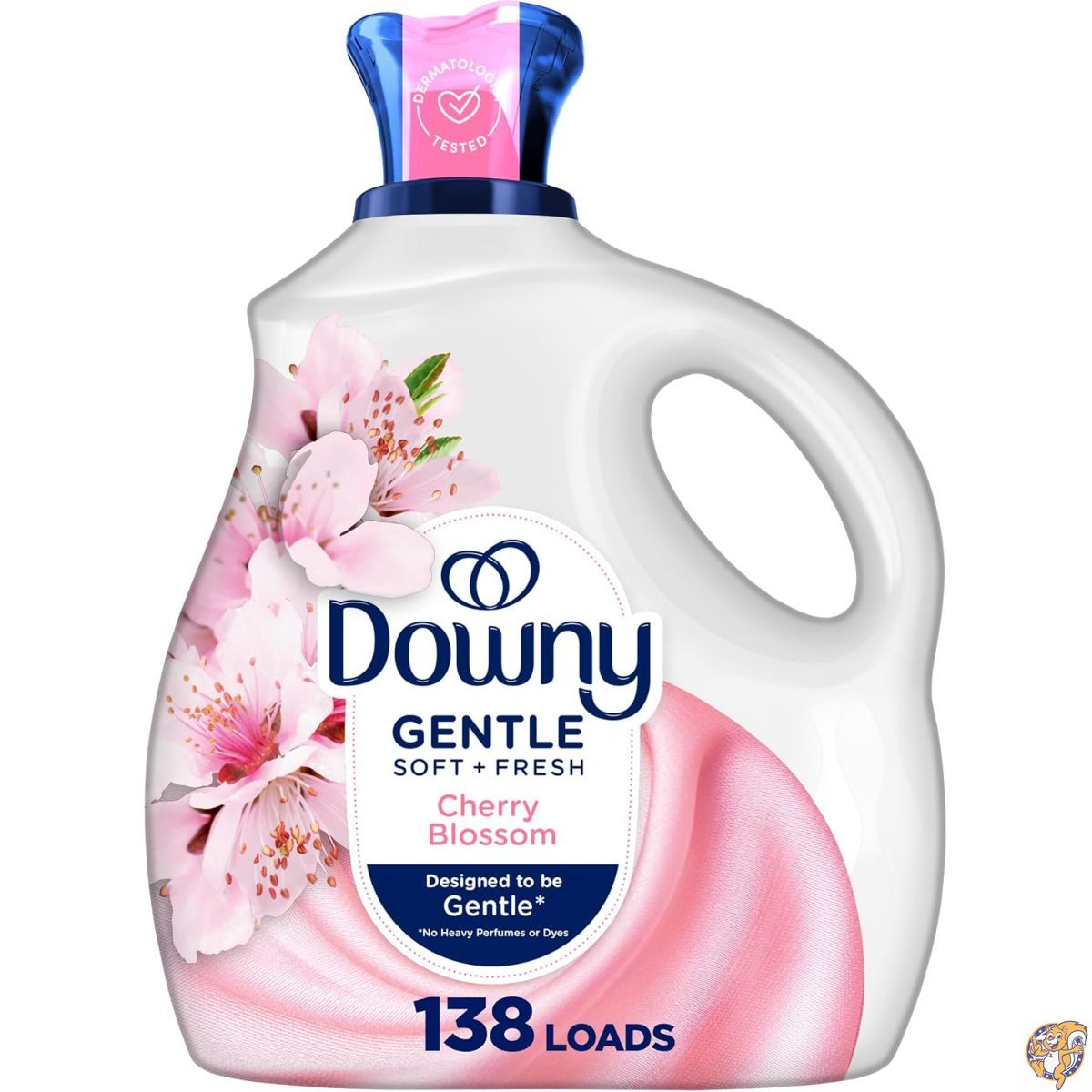 【クーポン配信中】ダウニー (Downy) ジェントル ソフト ＋ フレッシュ 柔軟剤 液体 チェリーブロッサム（桜）の香り 93オンス（約2.75L）138回分 お肌にやさしい低刺激設計