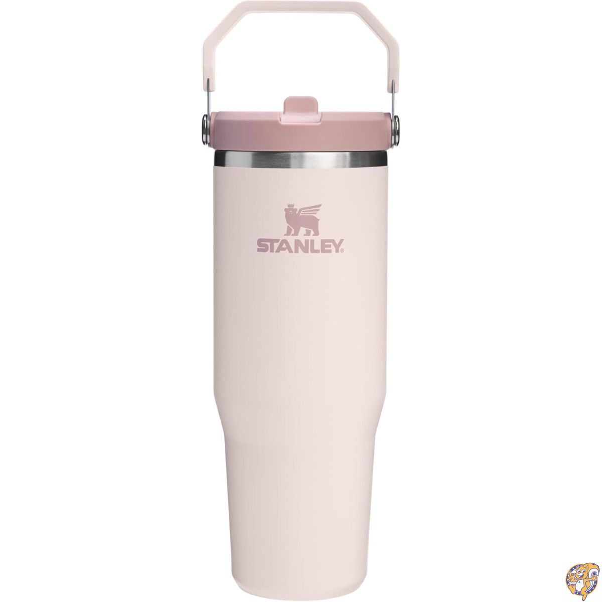 【クーポン配信中】STANLEY(スタンレー) IceFlow 2.0 フリップストロー タンブラー ハンドル付き 30オンス(約887ml) | ツイスト蓋・跳ね上げ式ストロー 漏れ防止ウォーターボトル 真空断熱ステンレス製 BPAフリー Rose Quartz(ローズクォーツ)