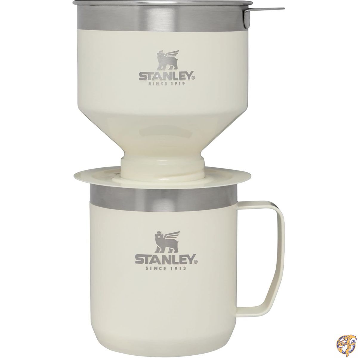 【クーポン配信中】STANLEY（スタンレー） パーフェクトブリュー プアオーバーセット | 12オンス（約350ml）キャンプマグ（蓋付き） 再利用可能なフィルター付き コーヒードリッパー 真空断熱ステンレス BPAフリー クリームグロス
