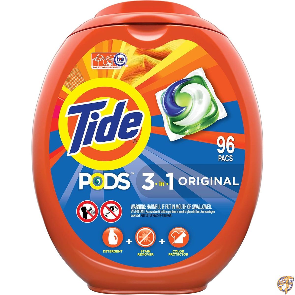 【クーポン配信中】Laundry Detergent Soap PODS, Original Scent, 96 Count|パームスアメリカ
