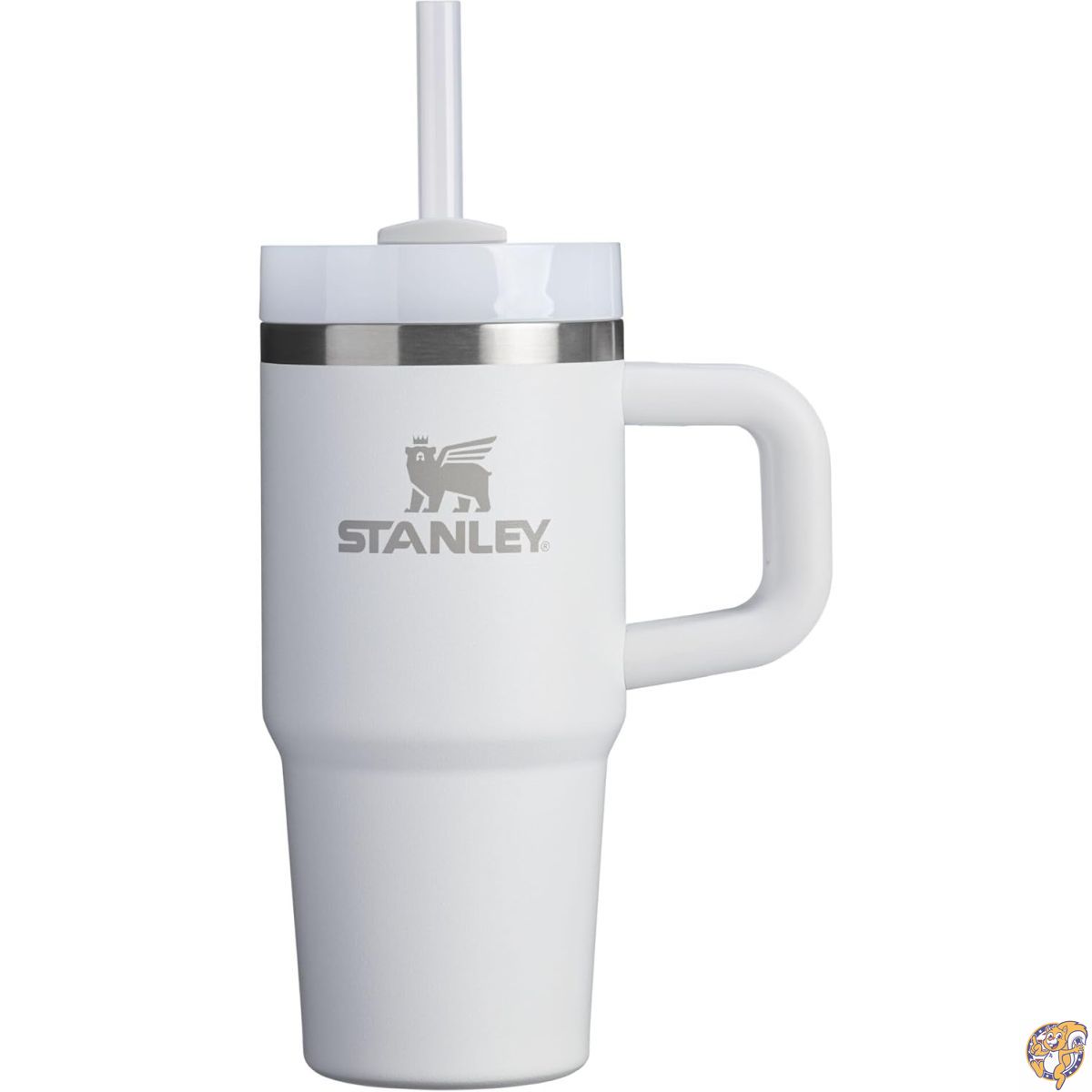 STANLEY(スタンレー) 真空スリムクエンチャー H2.0 ハンドル・ストロー付き 14オンス(約414ml) | Flowstate 3ポジション蓋 車のカップホルダー対応 保冷・保温 ステンレス タンブラー BPAフリー フロスト