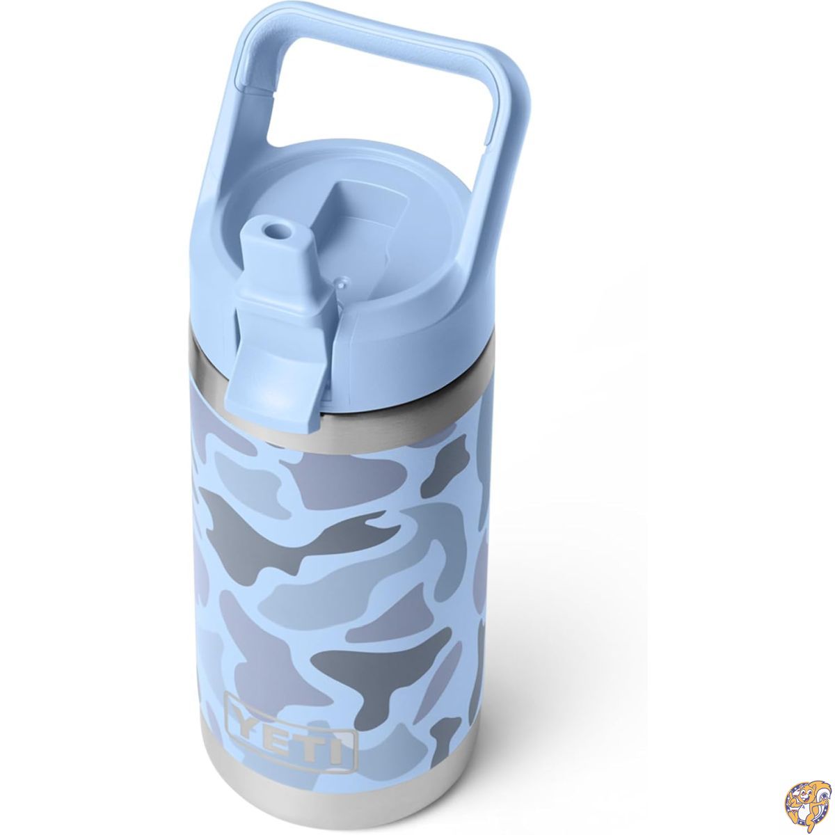【ポイント2倍!15日】YETI（イエティ）ランブラー ジュニア 12オンス（約355ml）キッズボトル ストローキャップ付 ブルーカモ