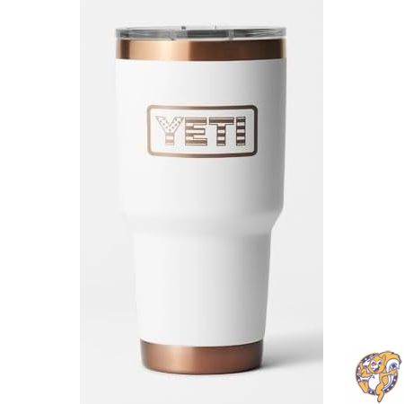 YETI（イエティ）ランブラー 30オンス（約887ml）タンブラー 希少カラー、ステンレススチール製 真空断熱 マグスライダー蓋付き ホワイト - Folds of Honor エディション 23,422円