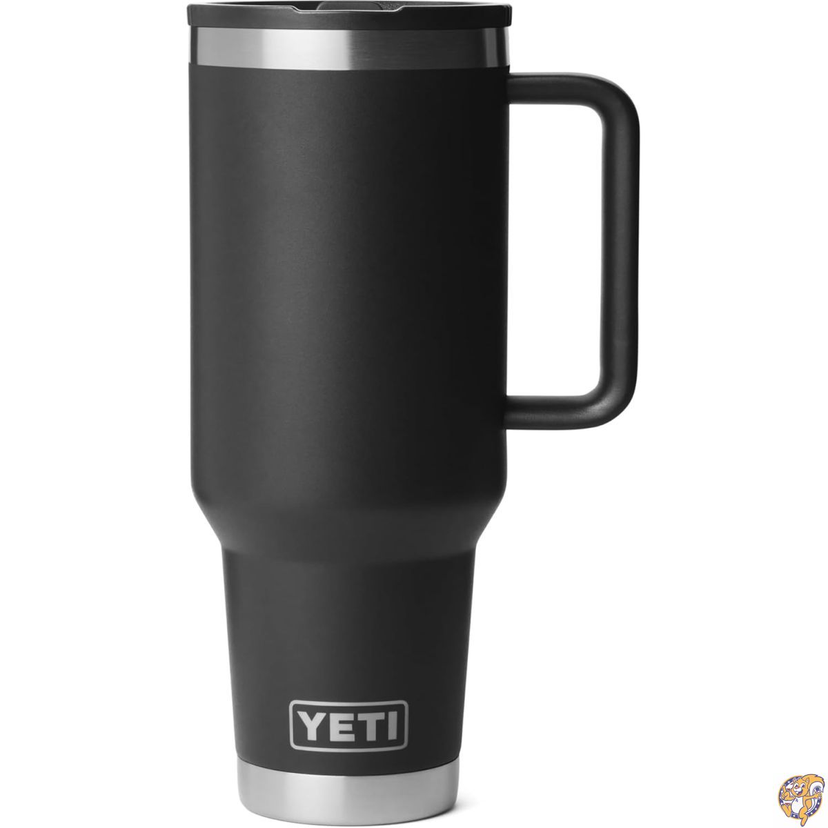 YETI（イエティ） Rambler 40オンス（約1.2L） トラベルマグ フリップストロー蓋付き - ステンレススチール製、真空断熱、漏れ防止、カップホルダー対応