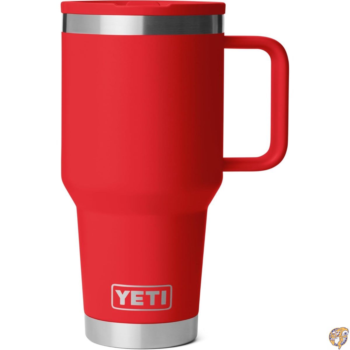 YETI（イエティ）Rambler 30 oz（約887ml）トラベルマグ フリップストロー蓋付き - ステンレススチール製 真空断熱 漏れ防止 カップホルダー対応