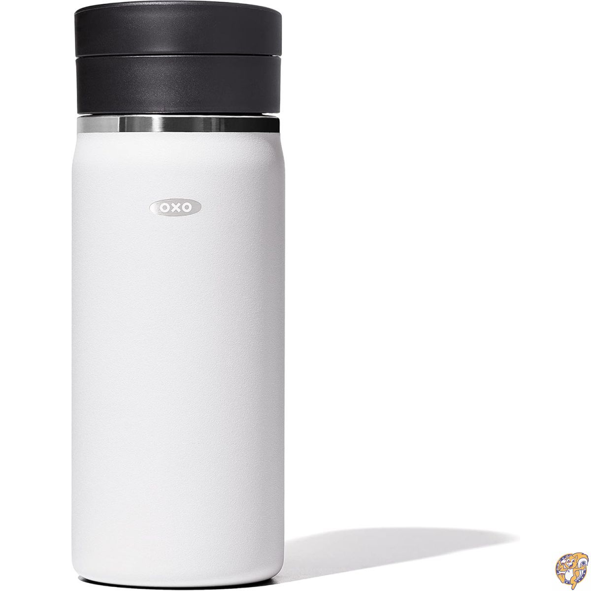 【クーポン配信中】OXO（オクソー） Good Grips 16オンス（約470ml） トラベルコーヒーマグ 漏れ防止 SimplyClean&trade; リッド付き - クォーツ