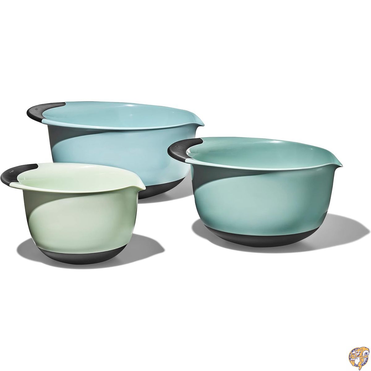 【クーポン配信中】OXO(オクソー)グッドグリップス ミキシングボウル 3点セット - カデットブルー、タワーグレー、ジェイド(S・M・Lサイズ)|パームスアメリカ