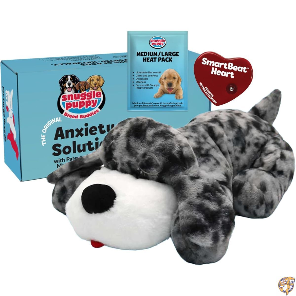 【ポイント2倍!15日】Snuggle Puppy Original for Large Breeds - ハートビートパピー Dog ペット 不安緩和と鎮静補助 コンフォートドッグトイ 行動訓練と睡眠補助 抱っこバディ グレートデーン