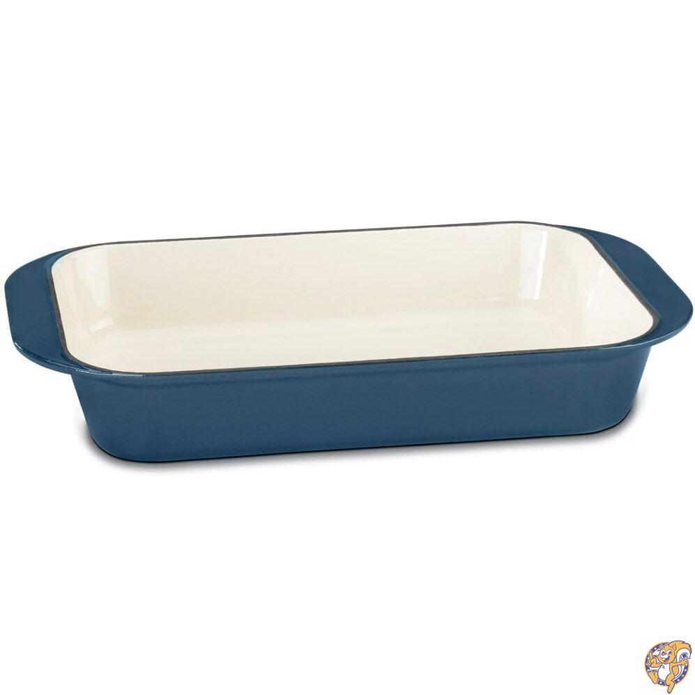Cuisinart シェフ仕様 クラシック エナメル 鋳鉄 14-Inch ブルー CI1136-24BG