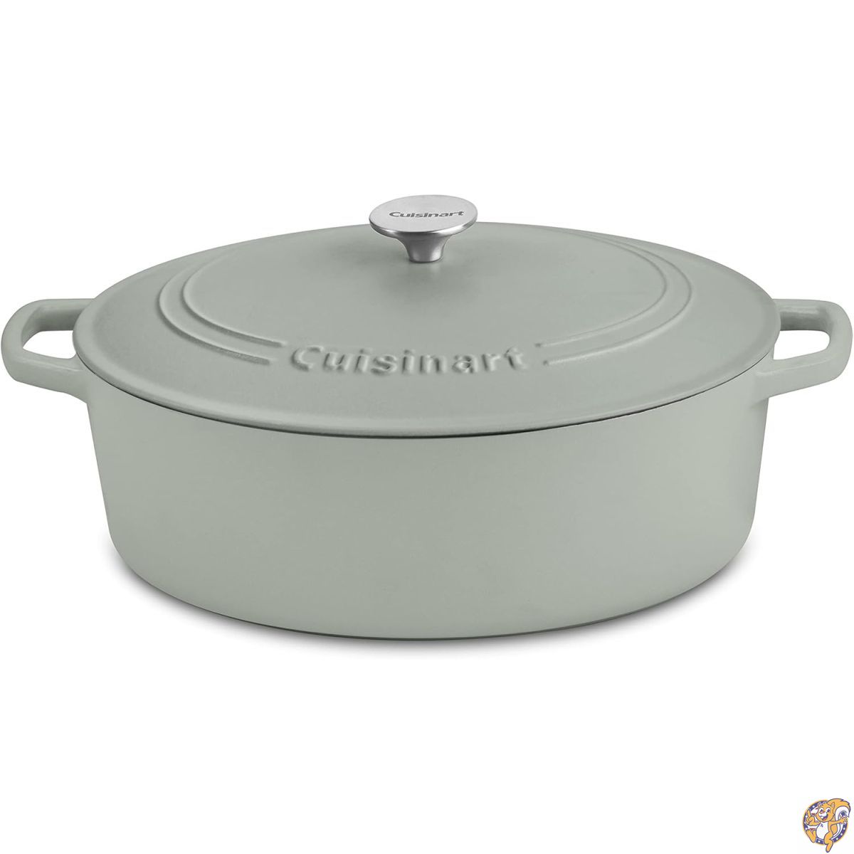 【クーポン配信中】Cuisinart 7クォート オーバルキャセロール、セージ