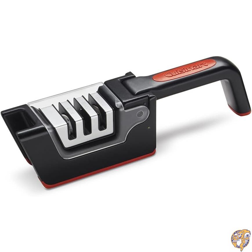 【クーポン配信中】Cuisinart C77SHP-3SRS 3-Slot Foldable Knife Sharpener, Black/Red｜パームスアメリカ