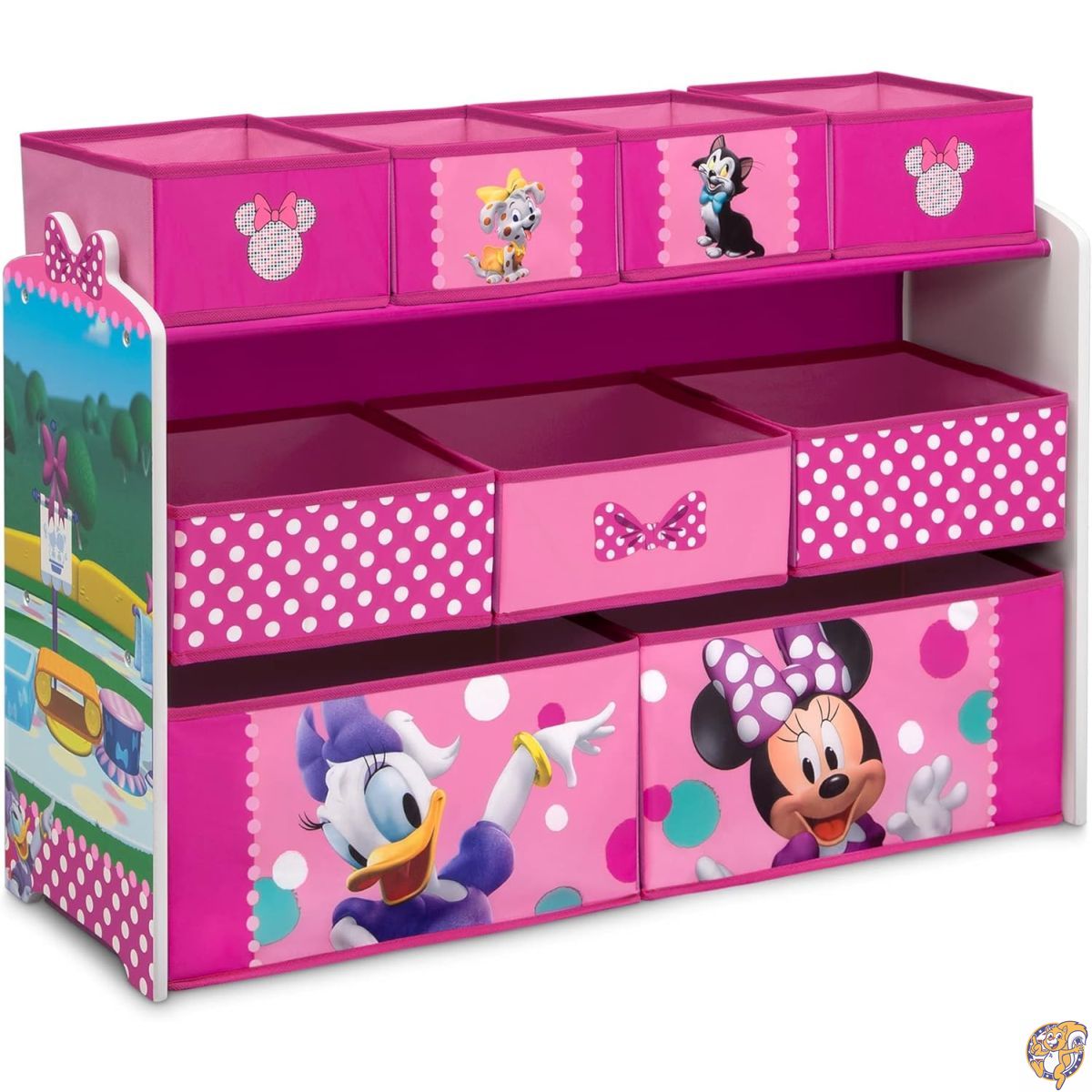 【クーポン配信中】Delta 子供用 ディズニー ミニーマウス デラックス 9ビン デザイン&ストア おもちゃオーガナイザー グリーンガードゴールド認定|パームスアメリカ
