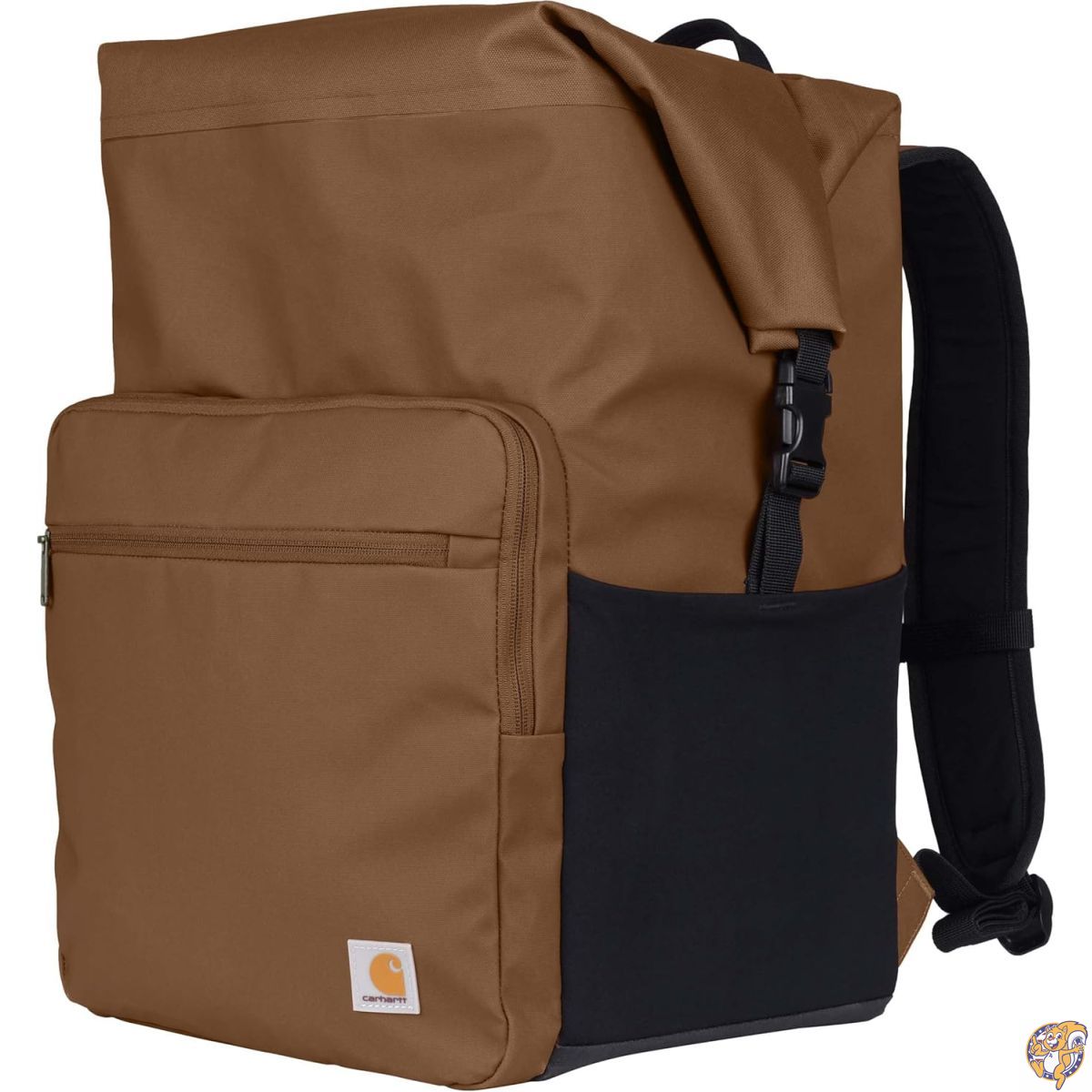 Carhartt 厚手フォーム完全断熱コールドフロントクーラー、耐久性のある防水素材、フロントジッパーポケット付き