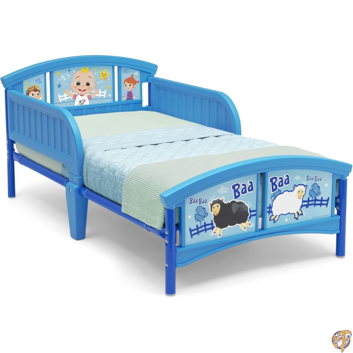 【ポイント2倍!15日】Delta Children Plastic Toddler Bed, CoComelon