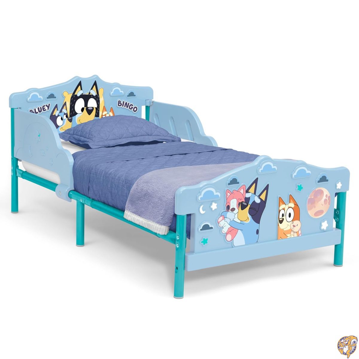 【20日最大4000円クーポン】Delta Children - ブルーイ (Bluey) 3D 幼児用ベッド、ブルー｜パームスアメリカ