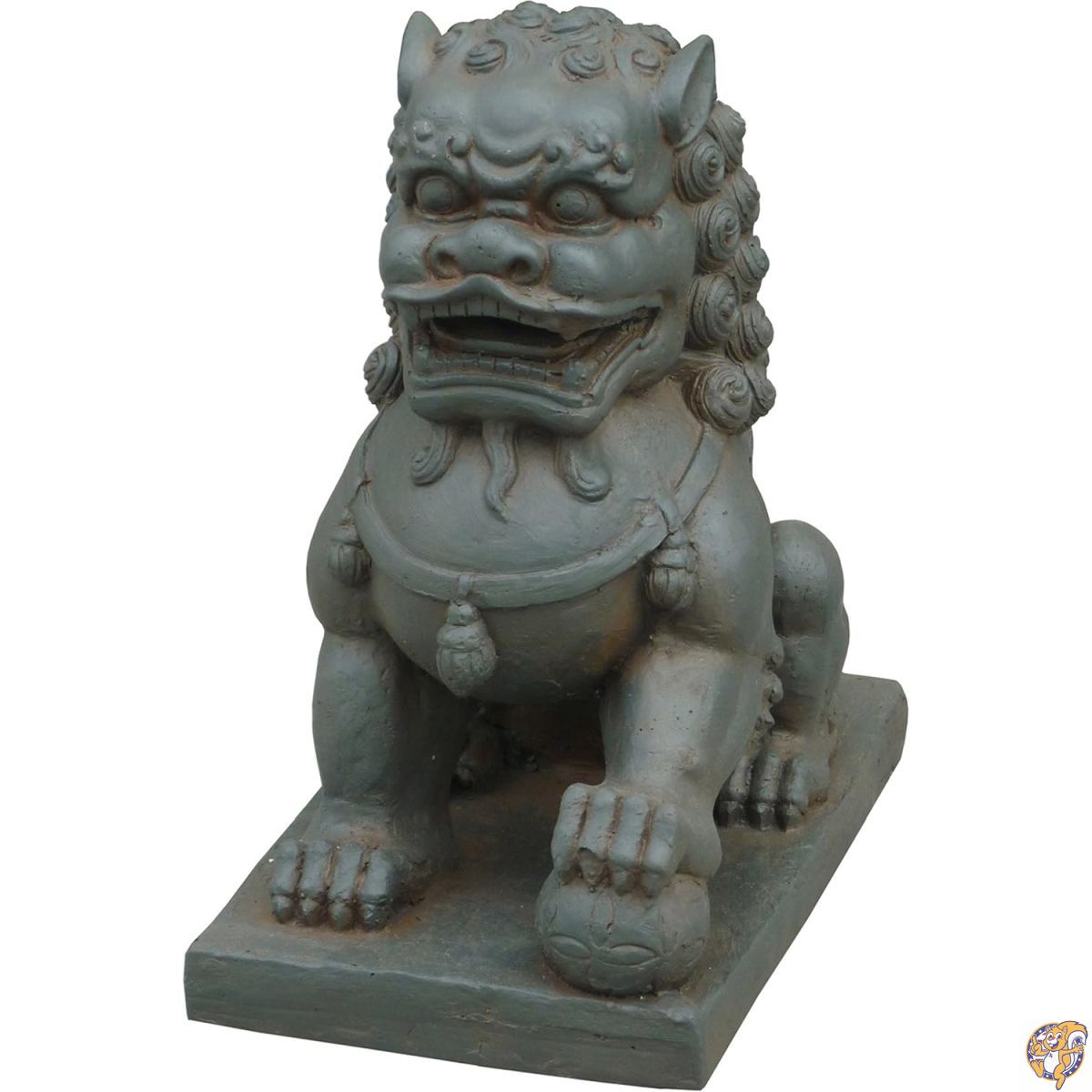 Hi-Line Gift Ltd. Foo Dog-Left Paw on Ball 像 クレイファイバーブラウン 19,707円