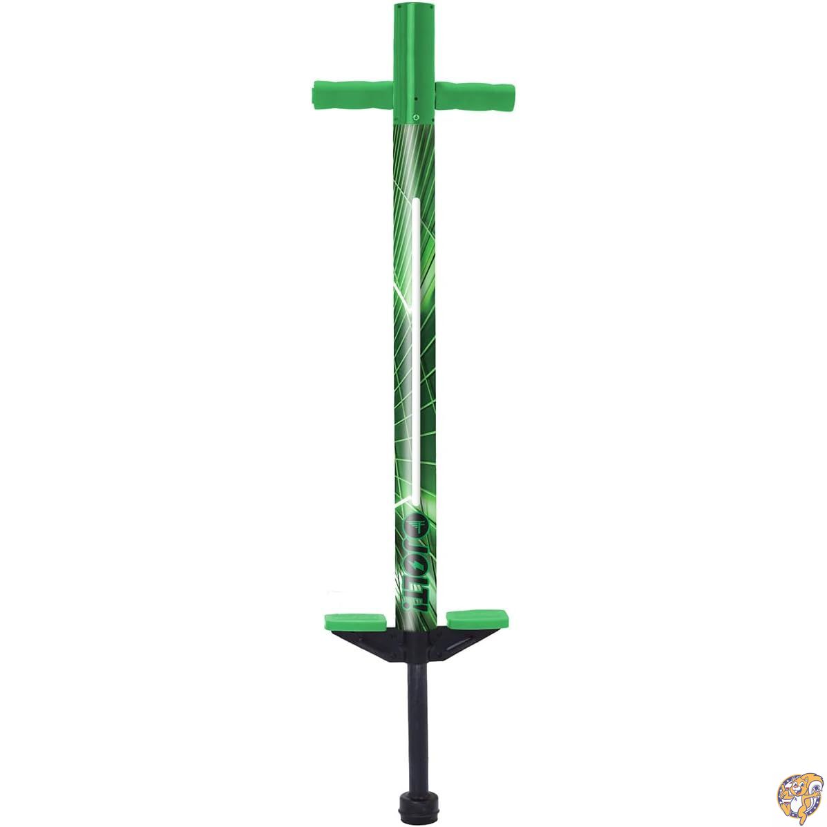 Flybar GLOW Jolt ポゴスティック（ホッピング）- 6歳以上向け、耐荷重18～36kg、初心者用、ソフトグリップハンドル、滑り止めフットペグ、男の子・女の子向けアウトドア玩具（カラー：ライムリーパーLED）