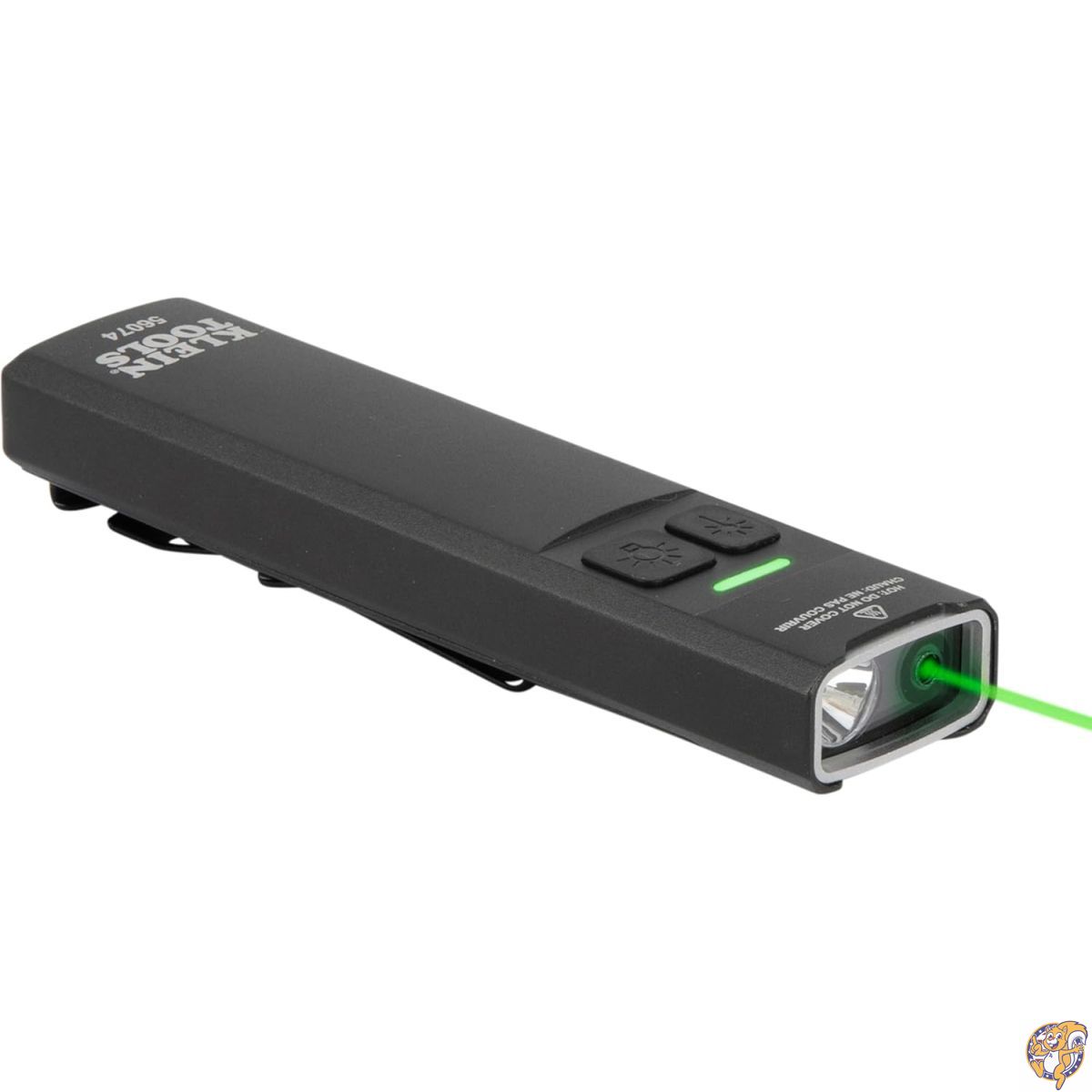 【クーポン配信中】KLEIN TOOLS 56074 EDC ポケットフラッシュライト（充電式）｜グリーンレーザー搭載、最大1000ルーメン（ターボモード）、広角フラッドライト機能付、クラス2