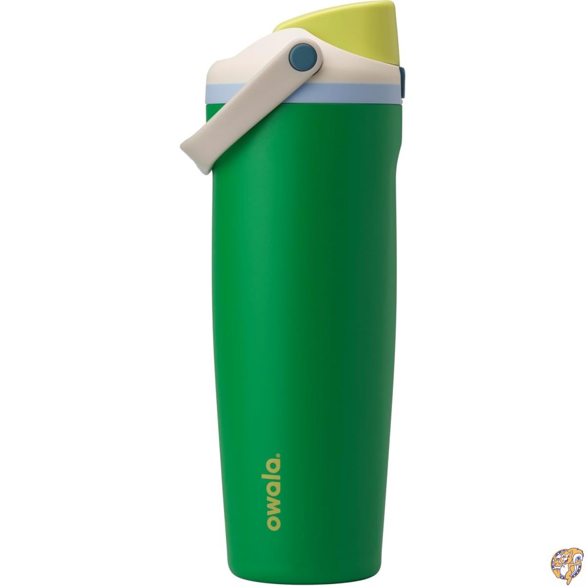 【クーポン配信中】Owala FreeSip Sway 保冷ステンレスボトル 2WAY飲み口・ストロー内蔵・バケットハンドル付き 旅行・学校・スポーツ用 約880ml (30oz) BPAフリー 漏れ防止仕様 プッティンググリーン