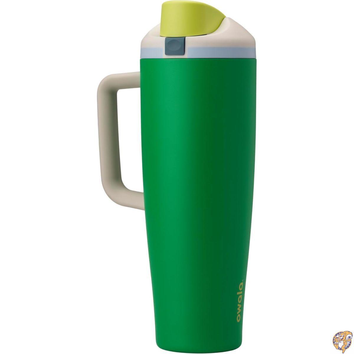 【クーポン配信中】Owala FreeSip タンブラー 保冷ステンレスボトル ストロー&サイドハンドル付き(約1.18L / 40オンス)BPAフリー・漏れ防止設計(カラー:Putting Green)|パームスアメリカ