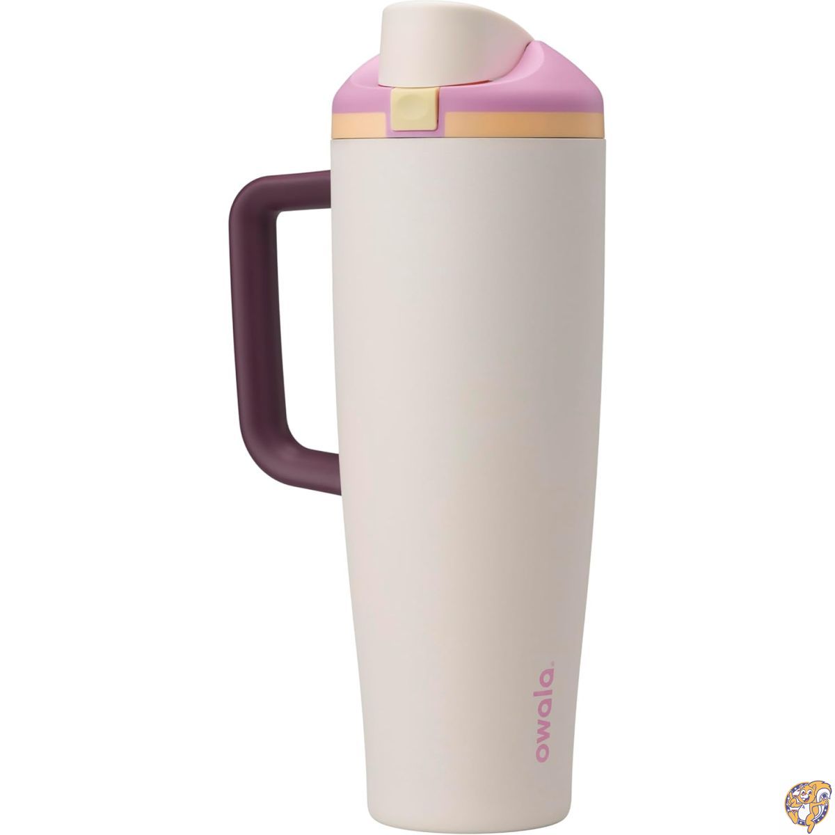Owala FreeSip タンブラー 保温保冷 ステンレスボトル（ストロー内蔵・サイドハンドル付）40オンス（約1.2L） BPAフリー 漏れ防止 Daybreak
