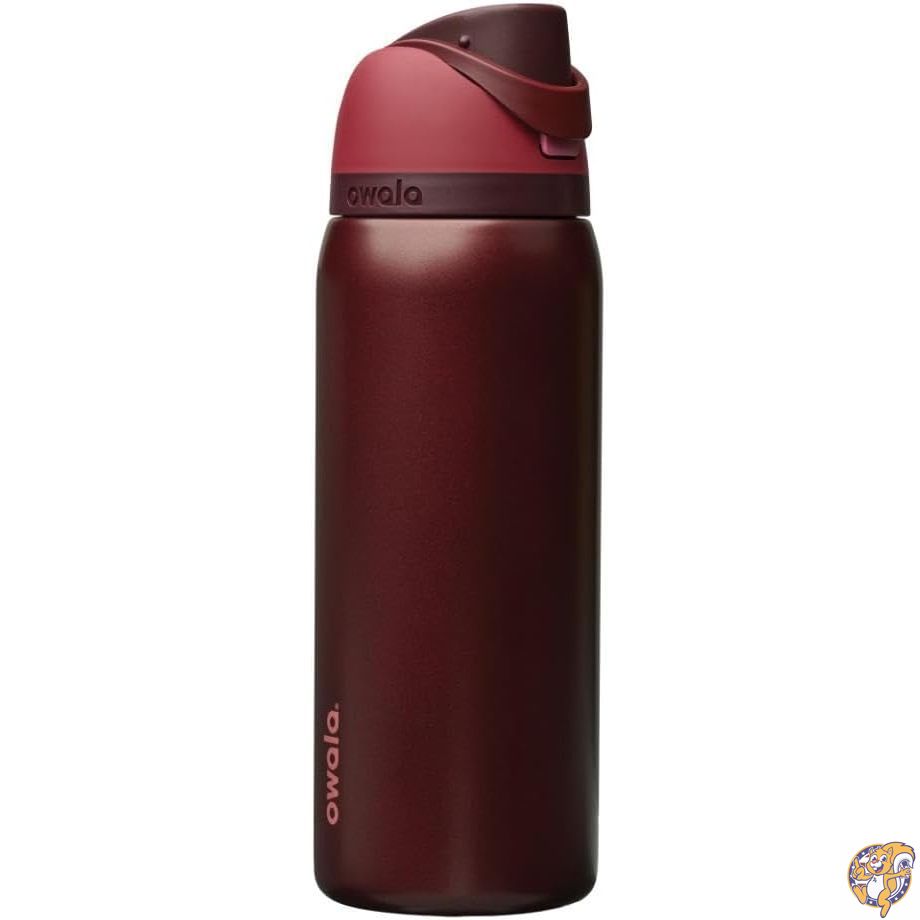 【クーポン配信中】Owala FreeSip 保冷ステンレスボトル ストロー付き（32オンス/約946ml）- ブラックチェリー