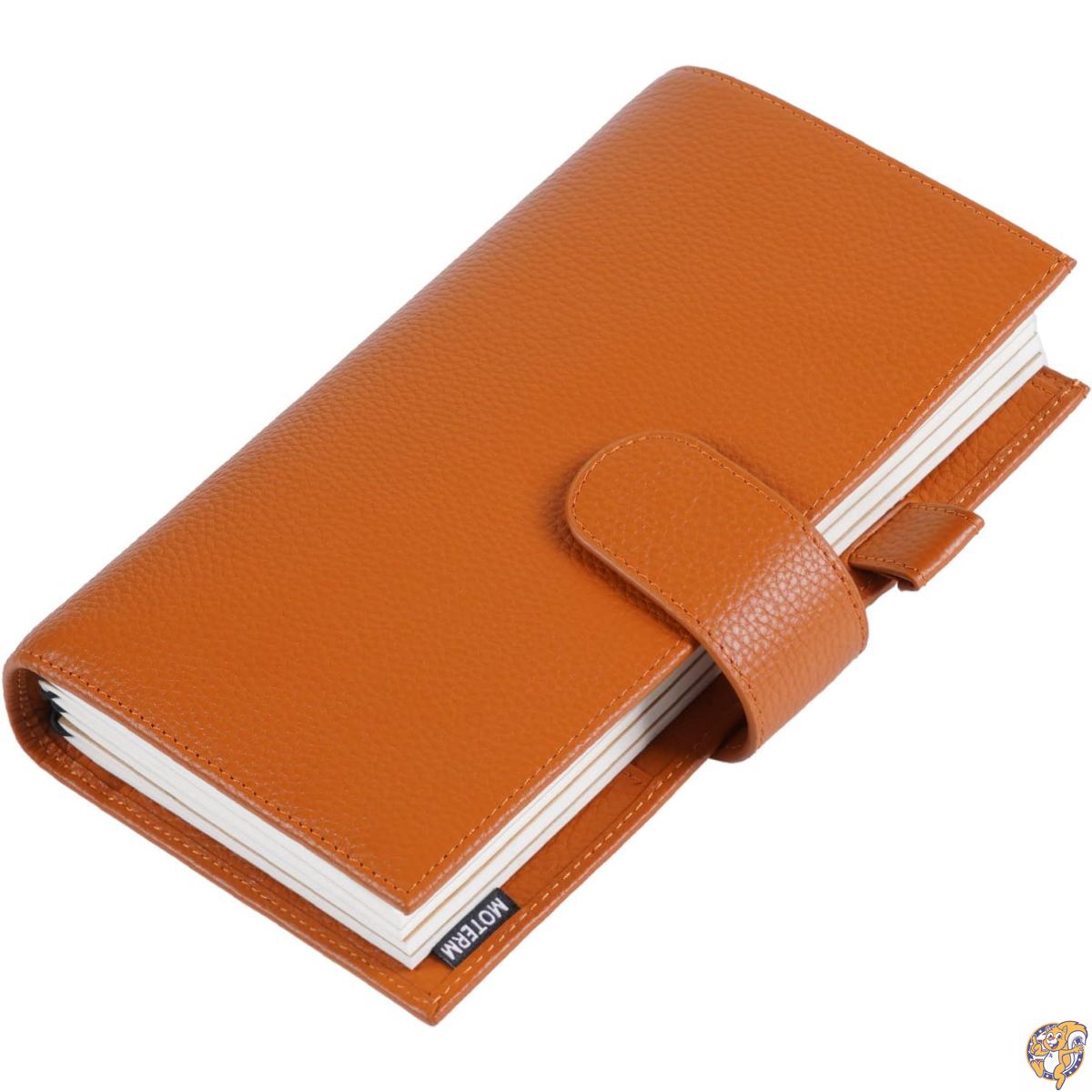【25日最大4000円クーポン】Moterm Companion Traveler's Notebook Cover - バックポケット付きアップグレードデザイン (標準サイズ、ペブルバーントオレンジ)|パームスアメリカ