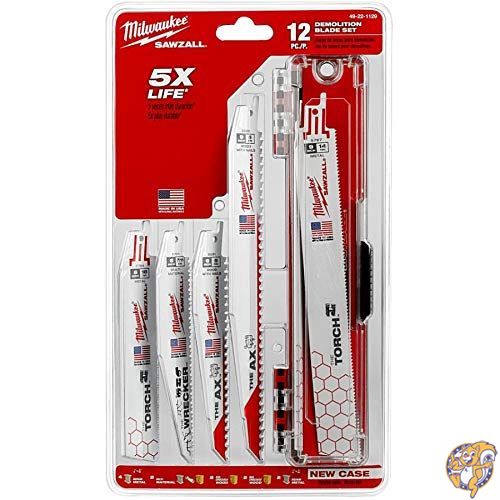【20日最大4000円クーポン】Milwaukee 12ピース マルチマテリアル (木、プラスチック、金属) バイメタル SAWZALL アルティメットディモリ レシプロソーブレード セット｜パームスアメリカ 11,085円