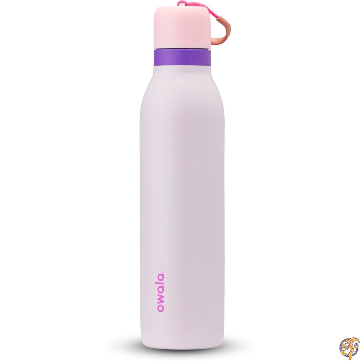 【クーポン配信中】Owala FreeSip Twist 保温・保冷ステンレスボトル(ストロー付き) - スポーツ・旅行用、BPAフリー、約710ml、ピンク/パープル(Dreamy Field)|パームスアメリカ