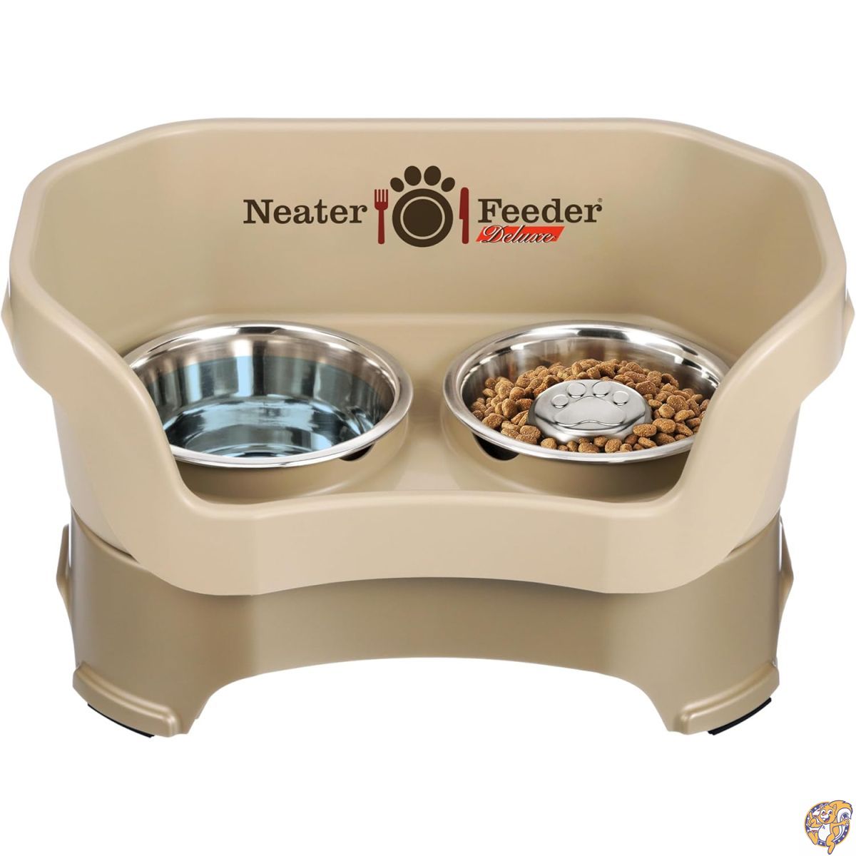 【クーポン配信中】Neater Pet Brands Feeder デラックスドッグ (M+ スローフィードボウルコンボ カプチーノ)