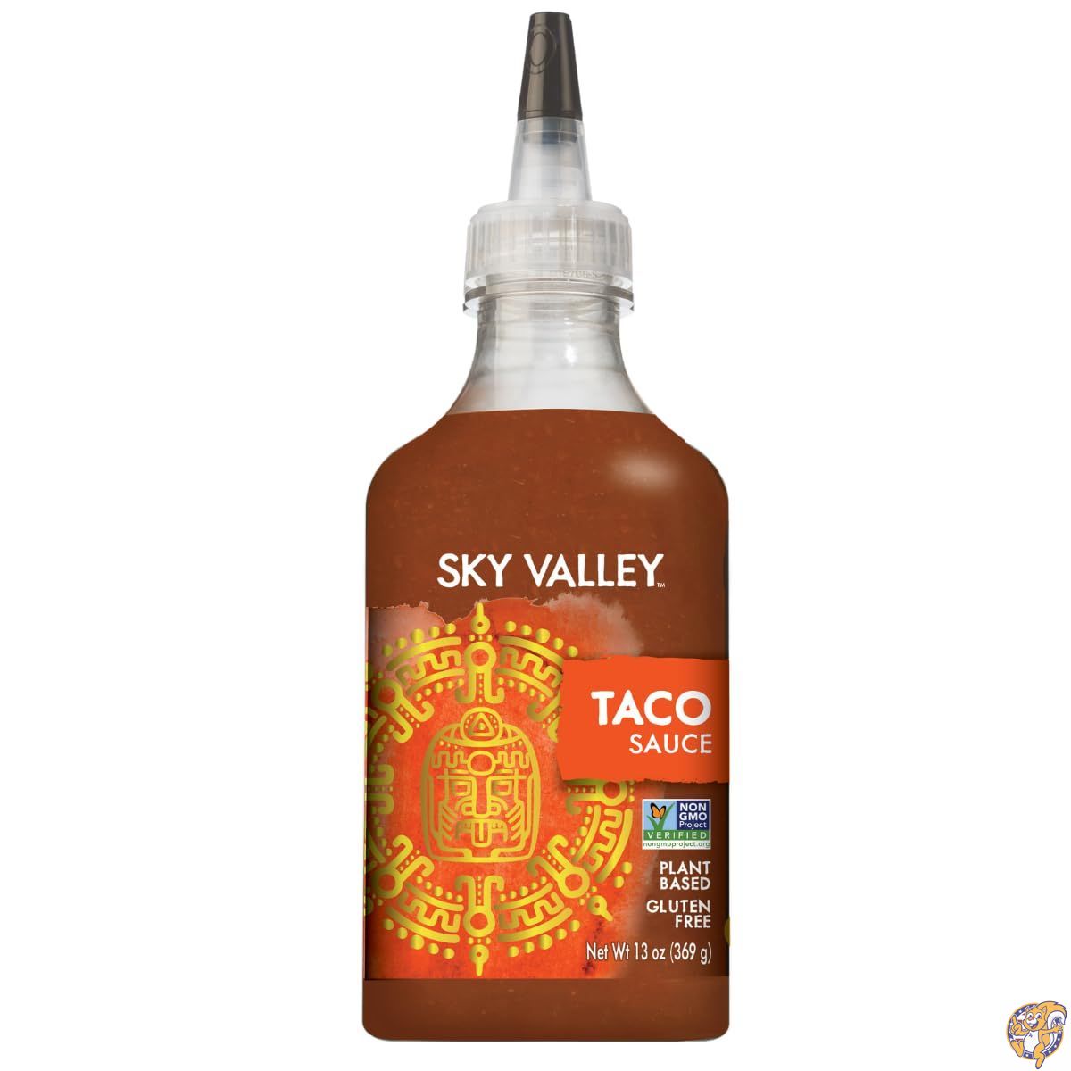 Sky Valley（スカイバレー） タコソース - ミディアムホット、タコ用ホットソース、グルテンフリー、ヴィーガン、ケトフレンドリー、非遺伝子組み換え、完熟トマト・カイエンペッパー・伝統的なスパイス使用 13オンス（約368g）