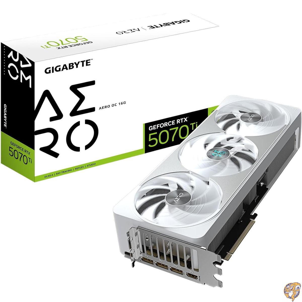 【20日最大4000円クーポン】GIGABYTE GeForce RTX 5070 Ti AERO OC 16Gグラフィックスカード、16GB 256ビットGDDR7、PCIe 5.0、WINDFORCE冷却システム、GV-N507TAERO OC-16GD ビデオカード。｜パームスアメリカ