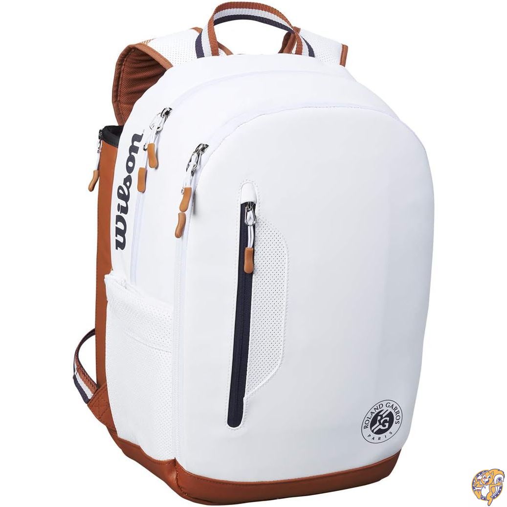 【20日最大4000円クーポン】Wilson (ウィルソン) 男女兼用 大人用 Roland Garros ツアーバックパック ホワイト ラケット2個|パームスアメリカ