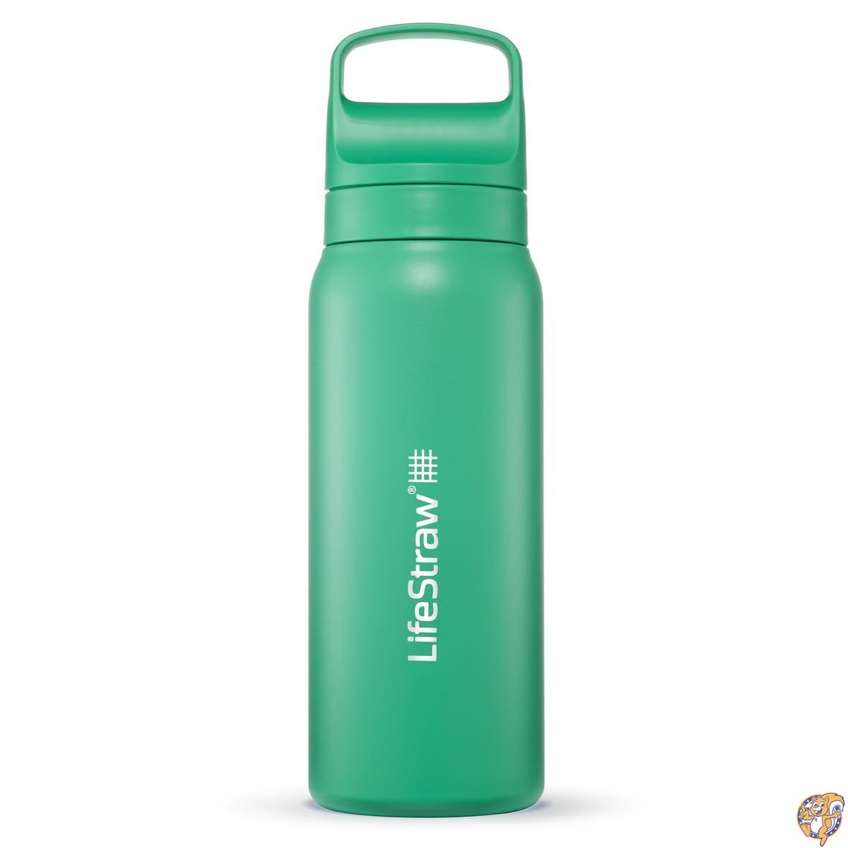 【クーポン配信中】LifeStraw(ライフストロー) Goシリーズ - 断熱ステンレススチール浄水器ボトル 旅行や日常使いに バクテリア、寄生虫、マイクロプラスチックを除去 味を改善 24オンス サボテングリーン｜パームスアメリカ
