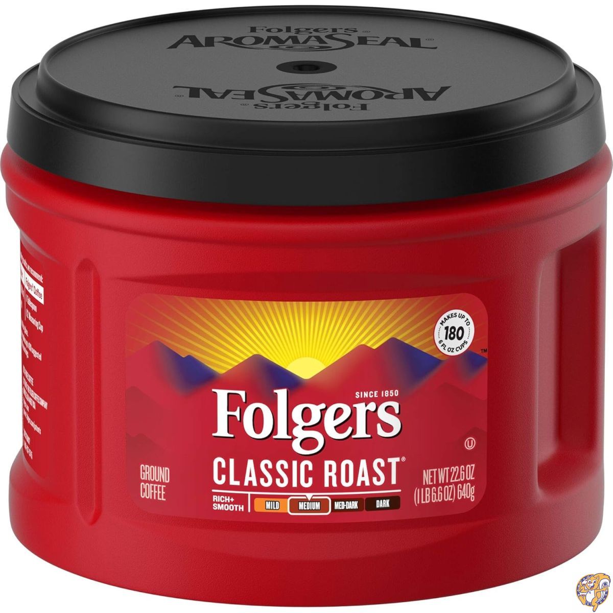 【クーポン配信中】Folgers (フォルジャーズ) クラシックロースト コーヒー 22.6オンス (約640g) &times;6袋セット｜パームスアメリカ