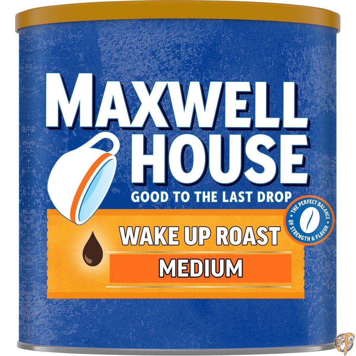 【クーポン配信中】Maxwell House ウェイクアップロースト ミディアムロースト コーヒー粉 (約869g / 30.65オンス キャニスター入り)｜パームスアメリカ 9,475円