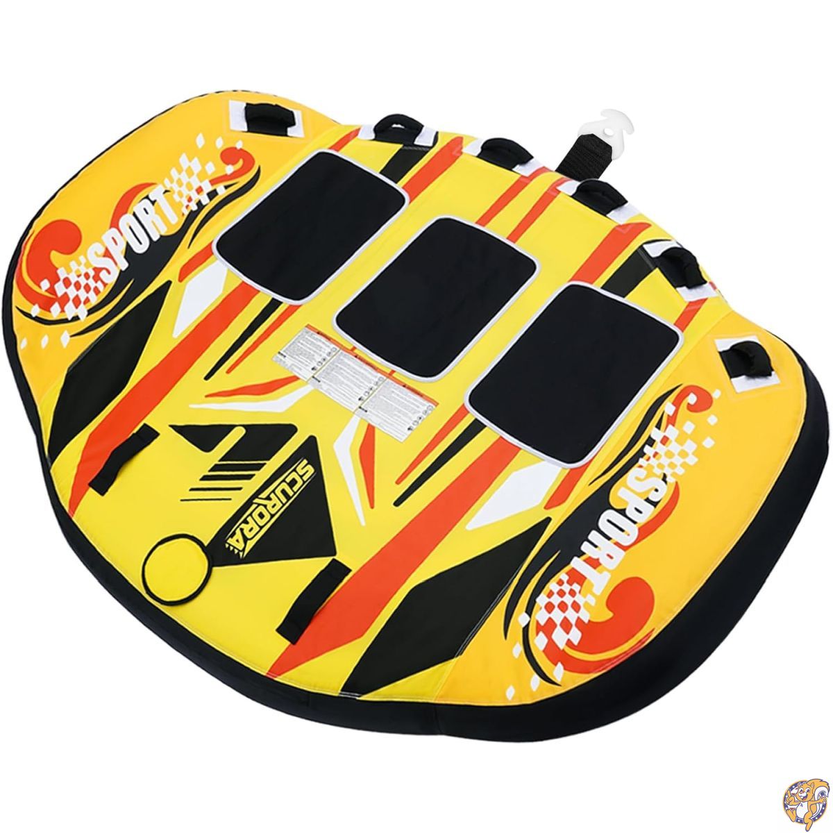【クーポン配信中】トーイングチューブ 1～3人乗り U字型 ボート牽引チューブ 厚手PVC＆強化ナイロン製 海・湖・川遊び用｜パームスアメリカ